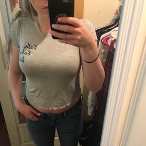 Forever 21 grey tee shirt